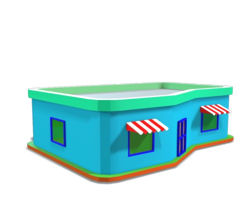 Low Poly Cartoonnish House